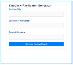 linkedin xray search for recruiters